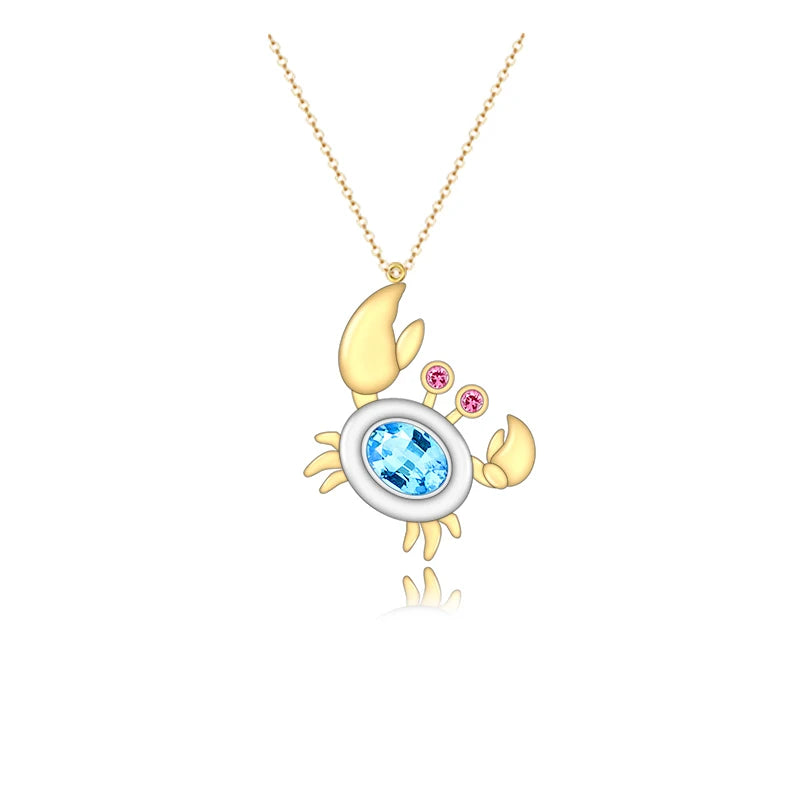 New Design Cute Fashion Jewelry 925 Sterling Silver Gold Plated Necklace for Children
