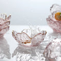 New Cherry Blossoms Seasoning Cheap Japanese Cherry Blossom Glass Taste for Kitchen Conch Plate