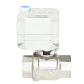 3/4'' DN20 Nickel Brass Electric Motorized Ball Valve 9-24VAC/DC or 110-230VAC Auto Return Failsafe With Manual Override