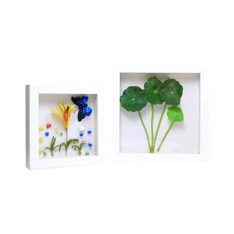 Hot Customized Multi-size Photo Display Cabinet Standing 5x7 9x9 10x10 12x12 Resin Shadow Box Photo Frame Wholesale With Glass
