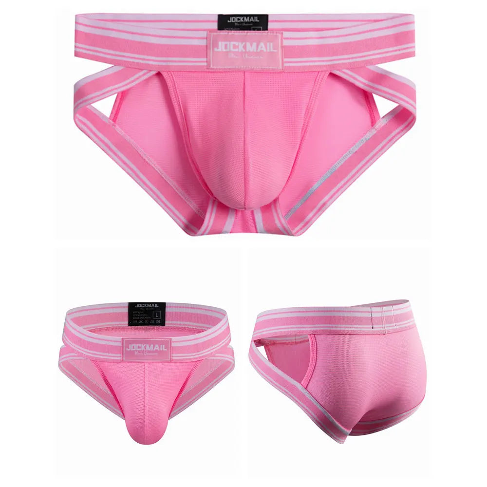 Brand Fashionable Sexy Non-slip Transparent Mesh Breathable Knitted Low-Rise Anti-Bacterial Quick Dry Eco-Friendly Men's Boxer
