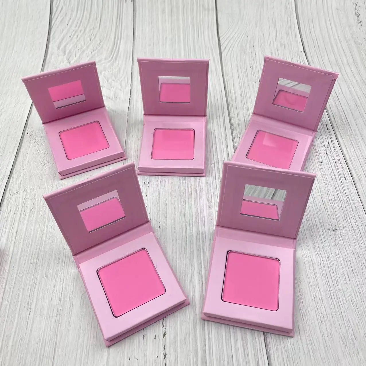 Powder Blusher Palette Pan Private Label Manufacturers Shimmer Matte Waterproof Vegan  Pink Blush