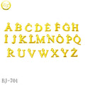 Custom Keychain Gold Charms Making Letter Shape Phone Accessory Metal Name Hang Tags Pendants for Leather Bracelet