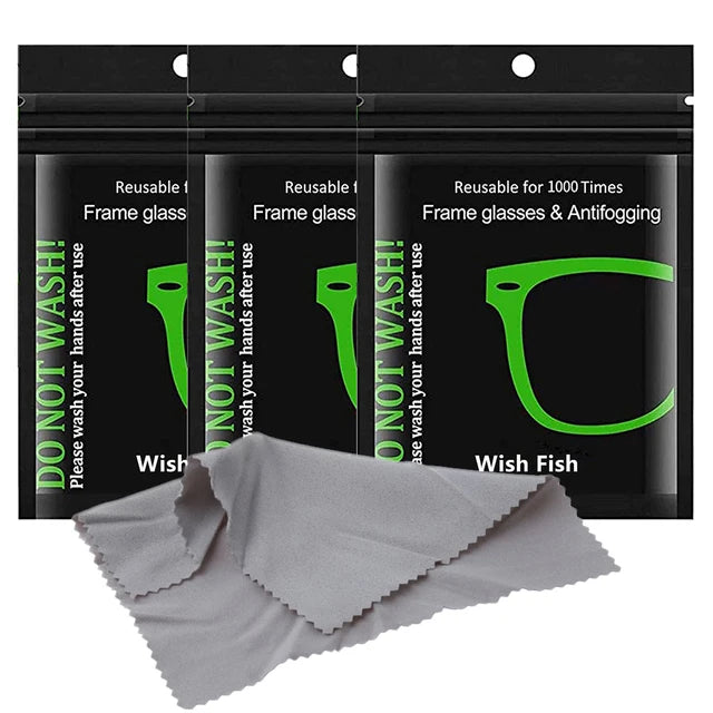 50pcs Anti Fog Wipes for Glasses Microfiber Cleaning Cloth Lens Wipe Defogger for Eyeglasses