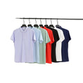 High Quality Golf T Shirt Blank Sport Golf Shirt Custom Embroidery Logo Silk Cotton Short-sleeved Fit Golf Shirt for Men