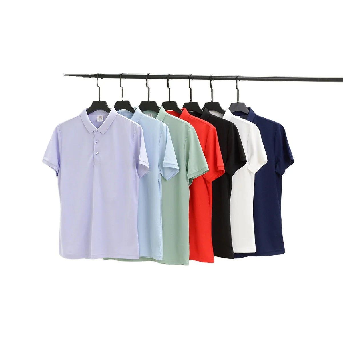 High Quality Golf T Shirt Blank Sport Golf Shirt Custom Embroidery Logo Silk Cotton Short-sleeved Fit Golf Shirt for Men