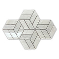 New Design Cararra White Hexagon Shaped Natural Marble Mosaic Flower Pattern Kitchen Backsplash Mosaic Wall and Floor Tiles