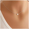 Popular Simple Dot Pendant Necklace Jewelry Charm Necklace for Women