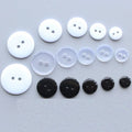 Custom Eco-Friendly Nickel-Free Round 2-Hole Clear Resin Sew Buttons for Shirts
