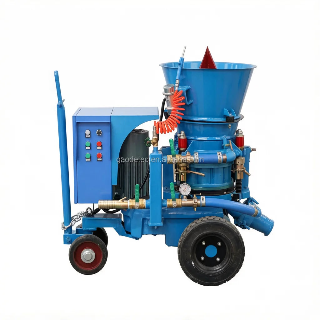 Variable Output Spray Refractory Dry Mix Rotor Refractory Gunning Machine for Sale
