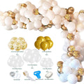 DIY Wedding Decoration Balloon Garland Set Blue Gold White Party Supplies Air Ballon Arch Kit
