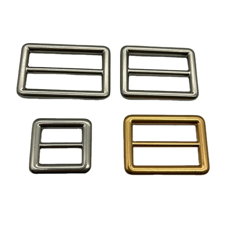 Adjustable Metal Strap Buckles Square Brass Ring Belt Glide Buckles Bag Hanger Accessories Cheap Price