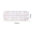 Shaped Cellophane Candy Paper Shards Nail Sticker Love Heart Star Moon Nail Butterfly Decoration