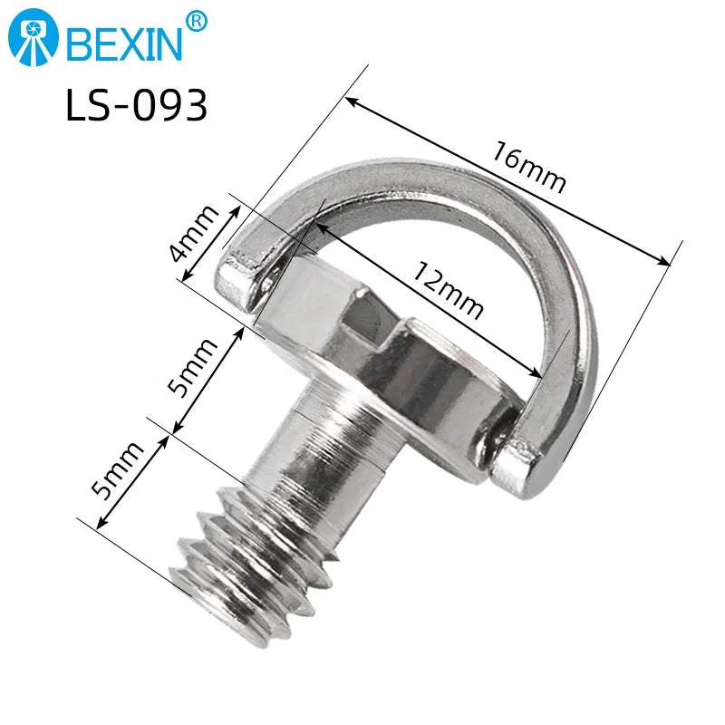 BEXIN LS-093 Camera Screw 1/4 Thread with Ring Screw Mount Camera Quick Release Plate for DSLR Camera