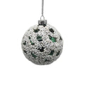 Factory Wholesale 2021 New Luxury Christmas Tree Hanging Bauble Decoration Glass Ball for Xmas Holiday Gift Navidad