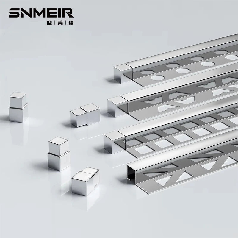 Home Decor Tiles Strip Profiles Aluminum Wall Tile Metal Decorative Wall Strips