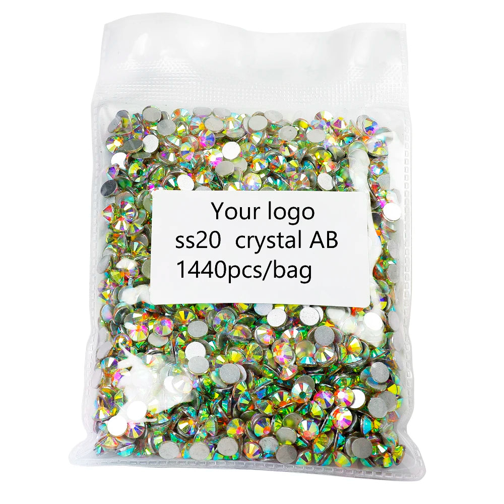 Pujiang Yantuo Crystal Loose AB SS20 Flat Back Nail Rhinestone for Nail Art Design and DIY Craft