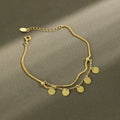 925 Silver Bracelet Women Sterling Silver Double Chain Tassel Gold Plated Chain Tennis Bracelets for Women