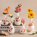 Vase Hand-held Flower Ceramic Hand-made Hydroponic Bottle Decoration Decoration Idea