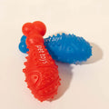 Pet Dog Toy Ball Bone Tooth Cleaning Toy Dog Ball Squeaky Chew Dog Toy Ball
