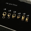 Hot Sale 14K Gold Filled Lobster Clasps With Ring for Jewelry Making Bracelet Necklace