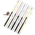 Cheap 1.2m-3m 2 Section Saltwater Rock Glass Fibre Spinning Reel Combo Fly Fishing Rods EVA Handle for River Fishing