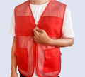 Customized Team Uniforms Supermarket Competition Referee Clothes Volunteer Mesh Work Vest With Pockets