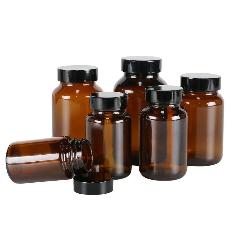 Pharmaceutical Brown Glass Bottle Brown Reagent Health Care Medicine Bottle Capsule Glass Bottle