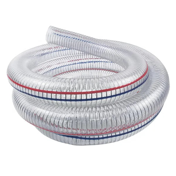 PVC Stainless Steel Wire Braided Reinforced Transparent Hose