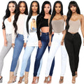 Women High Waist Elastic Stretch Pencil Jeans Denim Long Trousers for Women Europe Fashion Pants Outwear Slim Jeans