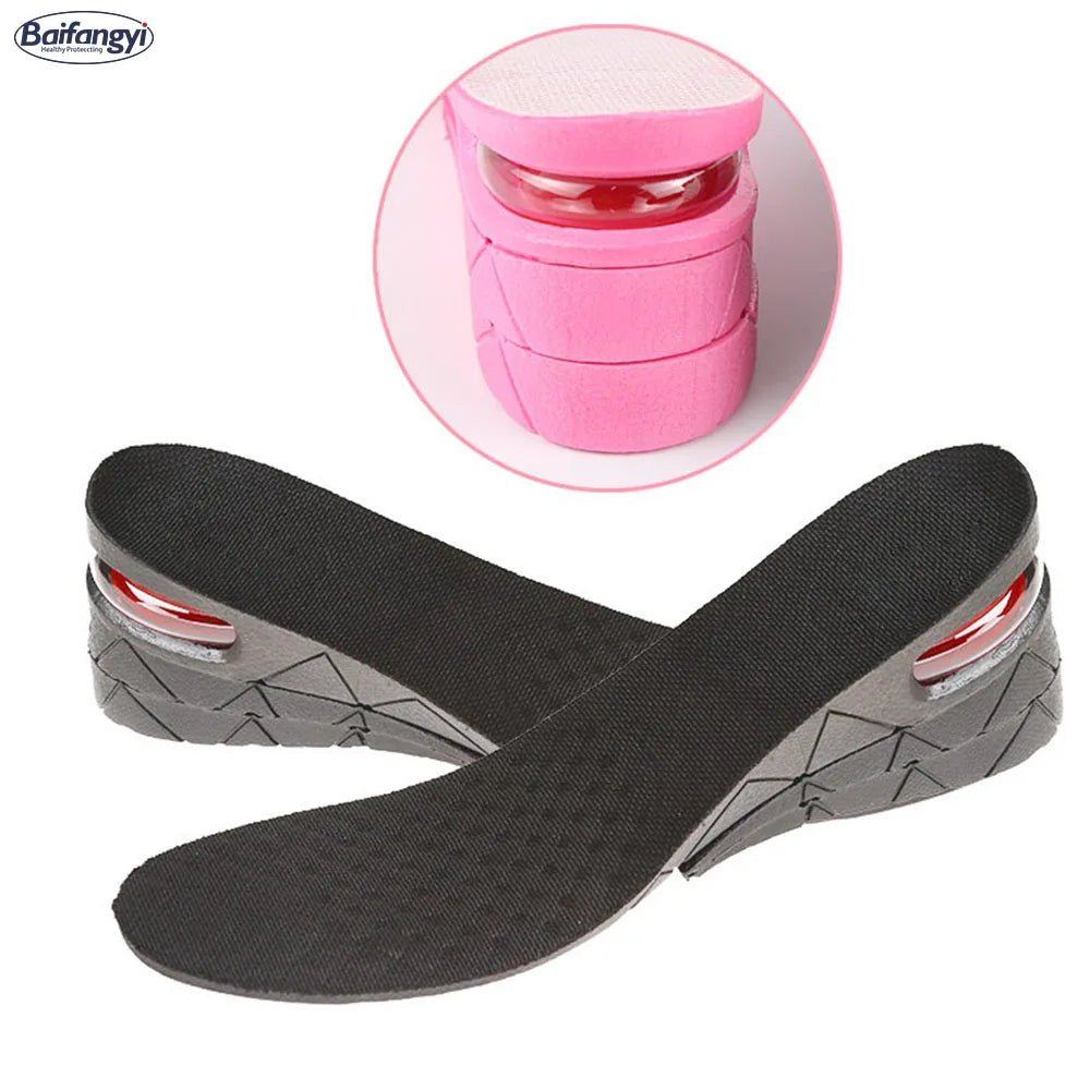 Three-Layer PVC Memory Foam Sports Insoles Full Cushion Height Increase Insole with Adjustable Height Can Be Adjusted at Will