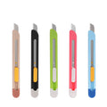 Custom Colour Lovely Box Cutter 9mm Snap off Blade ABS Handle Auto Retractable Safety Utility Knives