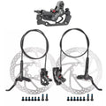 MEROCA Four-Piston Left Right Front Rear Set CNC Mountain Bike Hydraulic Press Disc Brake Bicycle Brake Kit
