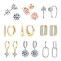 Factory Wholesale 925 Sterling Silver Vvs D Moissanite Diamond Earrings 3mm 0.5ct 1ct 2ct Rose Moissanite Stud Earrings