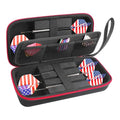 Custom Large Durable PU Leather Darts Case Zipper Closure Portable Travel Carrying Box Logo Smell Proof Option Made Durable EVA
