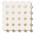 Ceramic Tile Mosaic Octagon Smalti Mosaic Tile Kitchen Backsplash Wall Tiles Floor Paving White