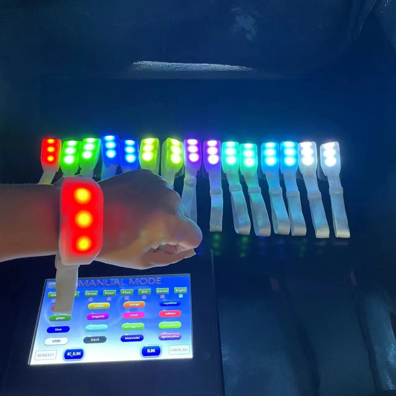 LED Light Bracelet for Parties 3 Light Modes Glow Flashing Concert Bracelet-for Birthday Concerts Graduation Valentine's Day