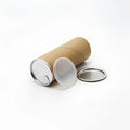 Recyclable Paper Tube Packaging Food Containers Jar with Aluminum Peel Off Easy Open Lid