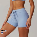Yungan Hip Lifting Yoga Shorts High Waist and Waist Tight Fitness Shorts for Women Breathable and Tight Sports Shorts