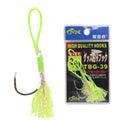 Single Assist Hook Barbed Jig Hook for Slow Jigging Sea Boat Fishing Trolling Cast Jigs