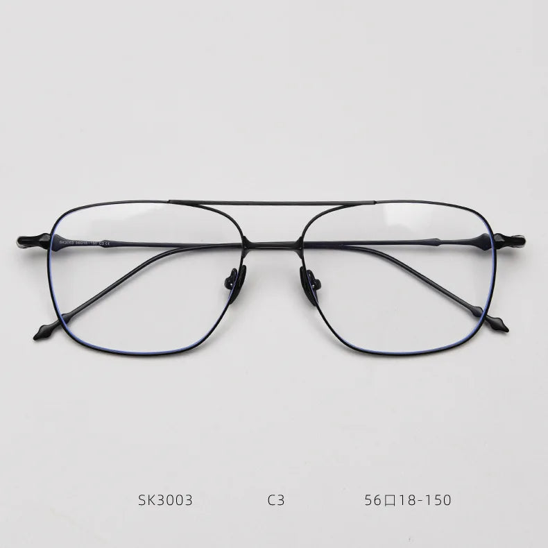 2025 Titanium Glasses Frame Men Brand Design Vintage Retro Square Eyeglasses Women Spectacle Japanese Eyewear