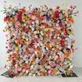 Hot Sale 8*8ft Customized Size Celebration Wedding Decoration Silk Artificial Flower Wall Backdrop