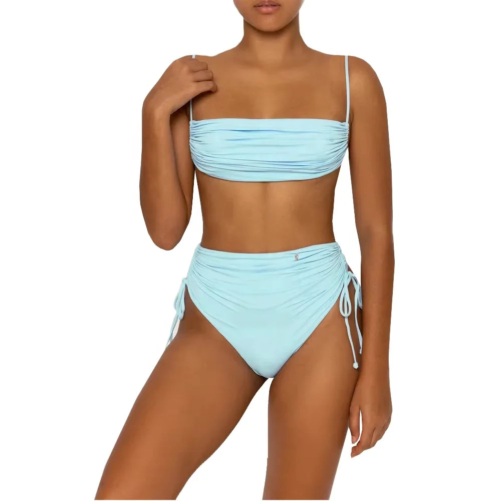 YWMR-9038 Private Label Bikini New Fashion Luxury Design Style Popular Bikini Swimsuit Solid Color Swimwear Custom logo Bikini