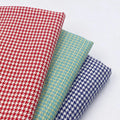 Fancy Shiny Silver Yarn Dyed Red Green Blue 95% Cotton 5% Lurex Houndstooth Flannel Fabric for Fashion Shirt