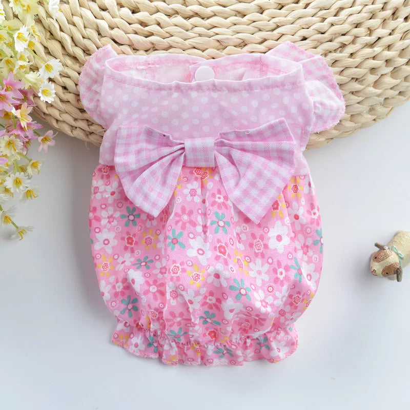 Floral Summer Comfortable Cute Dog Clothing Wholesale Summer Small Dog Clothes
