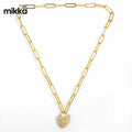 SY Exaggerated Thick Chain Necklace Rainbow Lock Necklace Diamond Virgin Choker Necklace