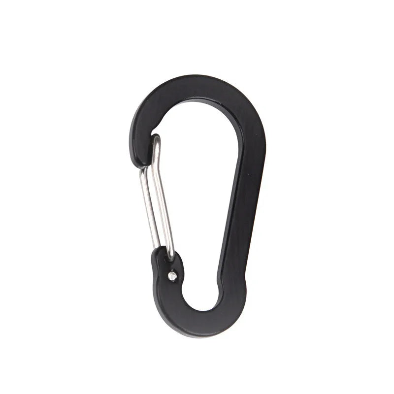 Hot Selling Promotional Customized 40MM Small Mini Flat Colorful Aluminium Hooks for Carabiners Clip Karabiner Backpack Hooks
