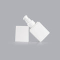 White PETG Square Spray Bottle for Skin Care Serum & Lotion 30ml-150ml Sizes Pump Sprayer Custom Color & Logo