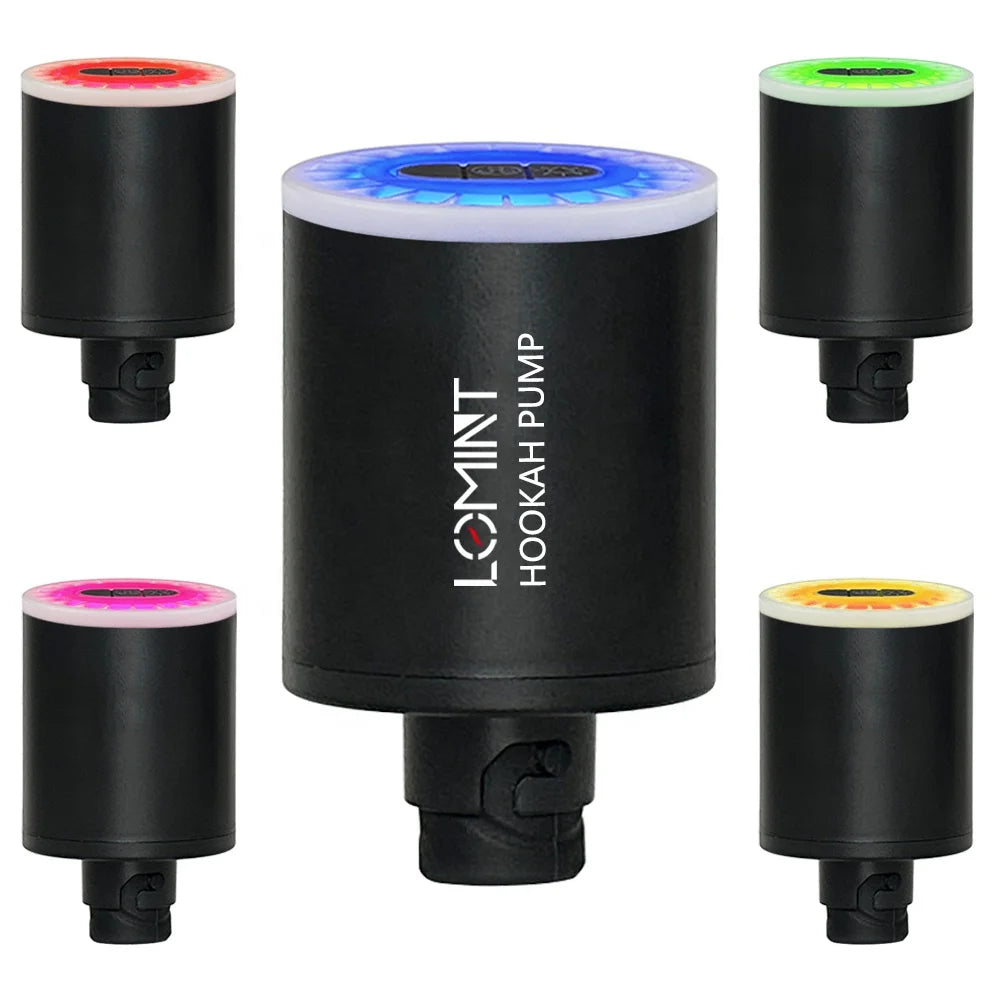 Hookah Pump Shisha Starter With 1300 MAh Rechargeable Battery RGB Led Light Brand Custom LOGO New Mini Portable Lomint Supplier