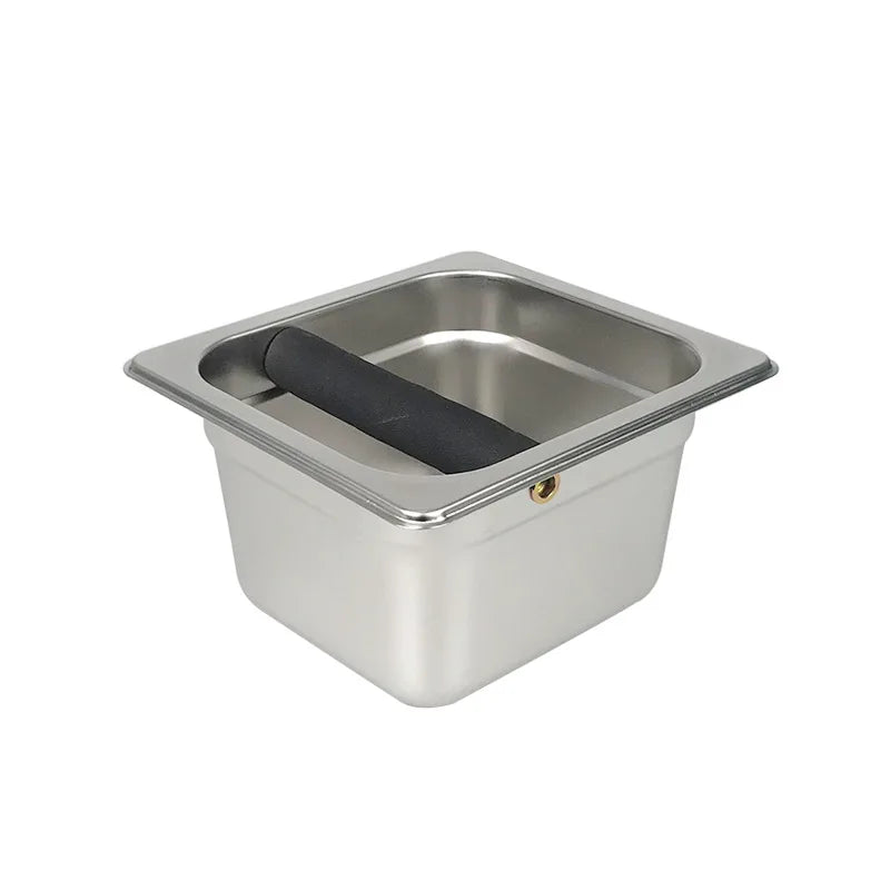 Wholesale Espresso Accessories Durable Metal Stainless Steel Coffee Knock Box for Coffee Espresso Ground